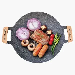베이스캠프 캠핑 그리들 38cm고기그리들 삼겹살그리들 그릴 원형 취사용그리들