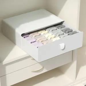 타이눌록스 속옷 정리함 서랍 15셀 플라스틱 양말 쌓을 수 있는 옷장 브래지어 보관함 팬티 스낵 그레이