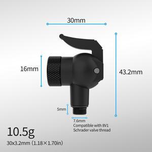 호환 QIUDANOW 자전거 펌프 노즐 어댑터 스냅락 디자인 MTB/로드 바이크용 프레스타 슈레더 클릭 던롭 밸브