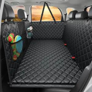 URPOWER 반려견용 뒷좌석 익스텐더 - 550파운드의 하드 바텀 반려견 카시트 커버 차량용 방수 해먹 침대