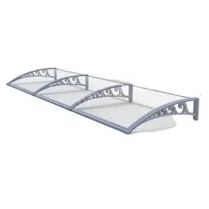 야외 돌출형 창문 현관 투명 방수 캐노피 어닝 차양막 빗물가림막 비막이 벽부착