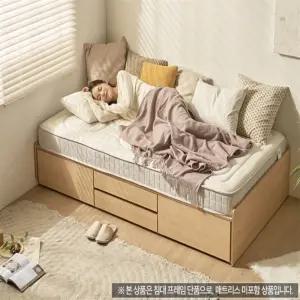 헤드없는 2단 1인가구침대 대용량수납침대
