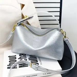 여성 미니 정장 골드 가방 토트백 토트크로스 실버 (WFKDXQZ)