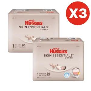 하기스 기저귀 스킨에센셜 밴드형 공용 1단계 66pX6팩 BNS