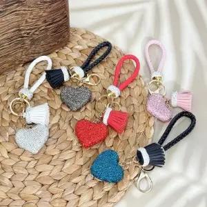 5컬러 보석하트키링 블링 큐빅 키링 키홀더 열쇠고리 WFJOZFF