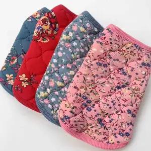 리온 강아지할머니조끼 강아지패딩 김장조끼 감성 레트로 대형견옷