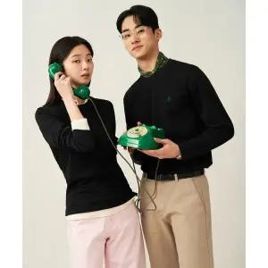 매장정품 빈폴 BEANPOLE MEN [Essential] 남녀공용 수피마 코튼 라운드넥 티셔츠 블랙 (BC5141E025) BC5141