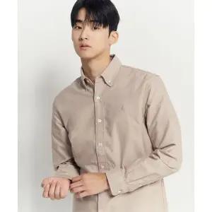 매장정품 빈폴 BEANPOLE MEN 변형 텍스처 데님라이크 셔츠 베이지 BC4764O60A 569656