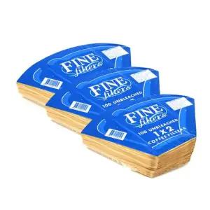 FINE 커피필터 1X1 100매 3세트 (1인 2인용) 커피여과지 커피필터