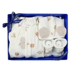 [압소바] 26SS위고요루우주복(모자) 베어디모티브양말 2종세트 (E1A1110615)