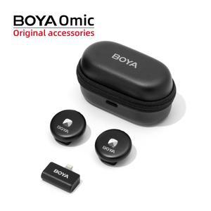 BOYA Omic 무선 라발리에 마이크 충전 박스 TX 송신기 iPhone Android Type-C RX 수신기 별도 액세서리 판