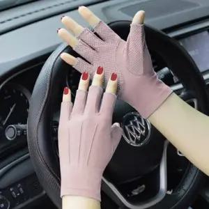 심플 여성 스포츠 반장갑(핑크) 자전거 등산장갑