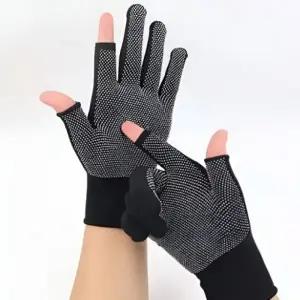 논습립 반장갑 작업 손가락 라이딩 사계절 장갑