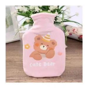 곰돌이 파우치 보온 물주머니 200ml 찜질 손난로 핑크 (KYR-WD385F8)