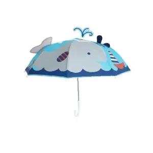 비오는날 우리 아이를 위한 등하원용 입체 고래 우산