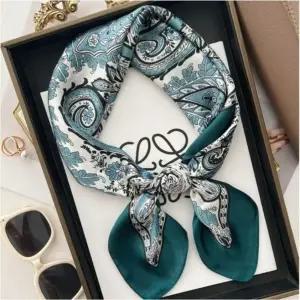 패턴 가방꾸미기 외출 스카프 페이즐리 패션 여자