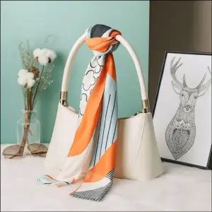 패턴 패션 스카프 쁘띠 포인트 장식 소품 여자 가방끈