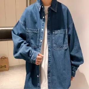 남성청남방 빈티지 연청 데님 셔츠 데님셔츠 아웃도어 바람막이