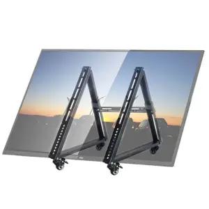 이동식 프롬프터 거치대 바닥 방송 모니터 무대 TV