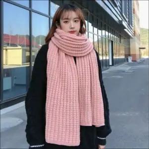 남녀 넥워머 단색 컬러 니트머플러 겨울 목도리 6컬러