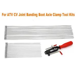 등속조인트 차량용 오토바이 수리 밴드 클램프 자동 ATV CV 조인트 밴딩 부츠 키트 고무 핸들