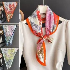 플랜트무늬 여름 고급 가을 스카프 봄 여성패션 선물 WED3C46