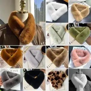 겨울 마그네틱 목도리 머플러 직수입 퍼 토끼 앙고라 WEDCA4A