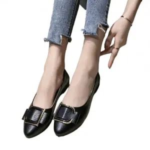 D자 구두 여성용 플랫슈즈 편안한 착용감 직장 정장