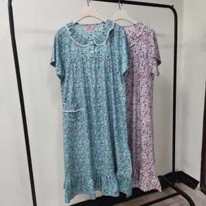 국산 여성 면 여름 홈웨어 원피스