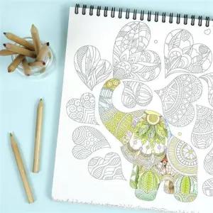 힐링 집중 색칠공부 컬러드로잉북 컬러링북 색칠하기