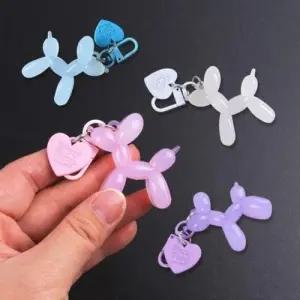 강아지 키링 반투명 택1 에어팟 WF0D054