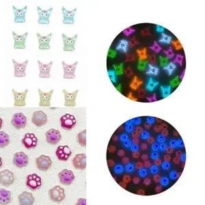 네일아트 야광 케릭터+캣풋 카멜레온 24개입 세트 WFHTV41