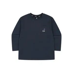 [캉골키즈]포켓 로고 롱 슬리브 티셔츠 SA 0002 네이비