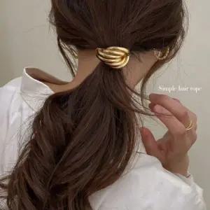 [골드스마일]볼드체인 위드기프트 골드헤어끈 여성헤어끈 헤어집게