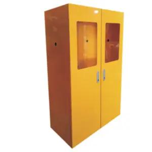 학교 공공 기관 LPG 가스용기 철제 2구 잠금 보관함 80x43x120cm 회사 병원