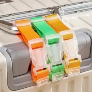 컬러 스트랩 후크 식별 버클 보조 가방끈 인식줄 4P