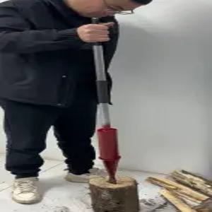 장작패기 숯불재료 나무패기 밀도질 긁는 고탄소강끌 장비 지름 제거용 도구 손잡이 길이