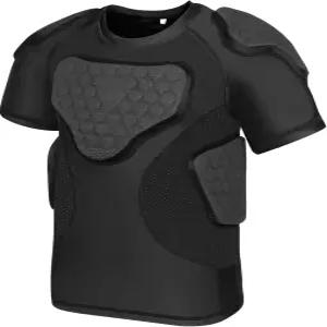 청소년 패딩 축구 셔츠 심장 흉골 가슴 보호대 스포츠 소프트볼 야구 라크로스 럭비용 컴프레션 언더셔츠