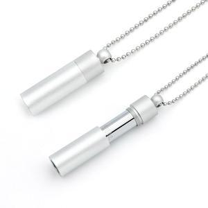 불안과 스트레스 해소 마음챙김을 위해 호흡을 조절하는 미쿠핫 528Hz 명상 목걸이 호흡 주파수 소리 치유 장치(실버)