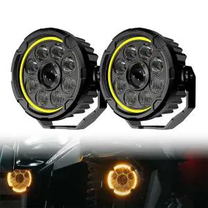 오토바이 LED 주행 등 5인치 DRL 안개등 12V 24V BMW R1200GS LC ADV R1250GS F900R R9T 스팟 보조등