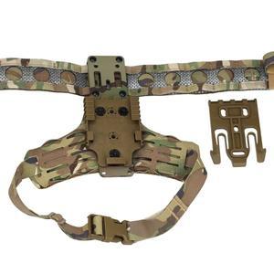 홀스터 조합 어댑터 MHA QLS 사이드 키트 메쉬 폼 패드 허벅지 드롭 다리 서바이벌 퀵 풀 모듈 형 편안한