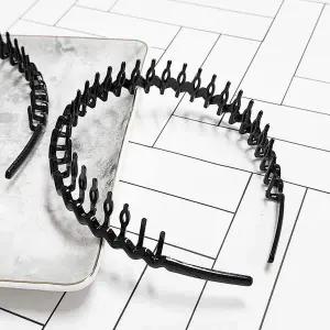 플라스틱 촘촘 웨이브 머리띠