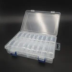18개 개별케이스 플라스틱 투명소품케이스 비즈보관함 소품케이스