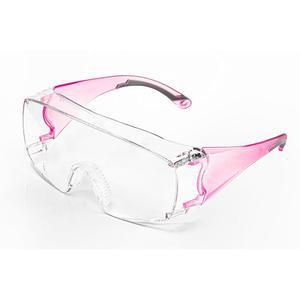 남녀용 코지페이스 보안경 화이트 블루 핑크 오버 안경 처방전 안티 포그 클리어 렌즈 사이드 쉴드 C31