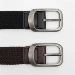 꽈베기허리띠 캐주얼 벨트 꽈배기 블랙브라운 2p 꽈베기벨트