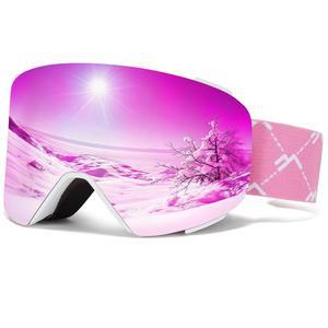 퀵 스왑 렌즈가 장착된 VCOROS 마그네틱 스키 고글, OTG 디자인, 김서림 방지 스노우 UV400 프로텍션 스노보드 고글