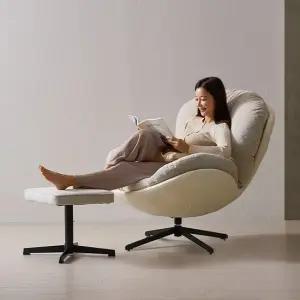 [CJ단독가격] 쉼온 다기능 안락 수유의자 패브릭 1인용소파 스툴 세트