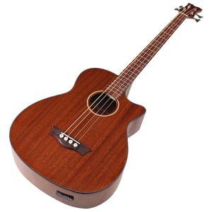 풀사펠리 바디 4현 일렉트릭 어쿠스틱 베이스 기타 43인치 하이글로스 포크 EQ 튜너 기능 포함