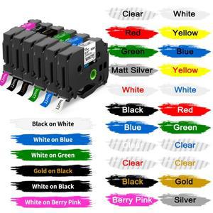 1Pcs tze 테이프 6mm/9mm/12mm 231 라벨 TZ 335 리본 용 Brother P-Touch 메이커와 호환 가능