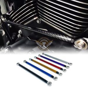 바이크 오토바이 카본 파이버 시프터 링크 로드 부품 미드 컨트롤 기어 시프트 할리 투어링 스트리트 일렉